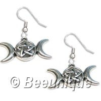 Goddess/Wicca Earrings - Click Image to Close